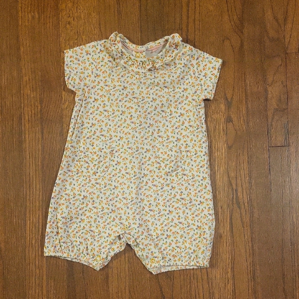 Baby Boden Cream and Orange Jumpsuit